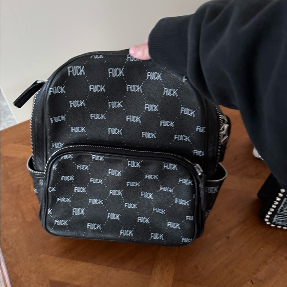 Fourgunsdown F*ck Leather Backpack